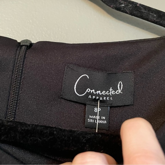 NWT Connected Apparel Sz 8 Pet Women's Black Popover Wide Leg Jumpsuit Ret $89! - Picture 8 of 16